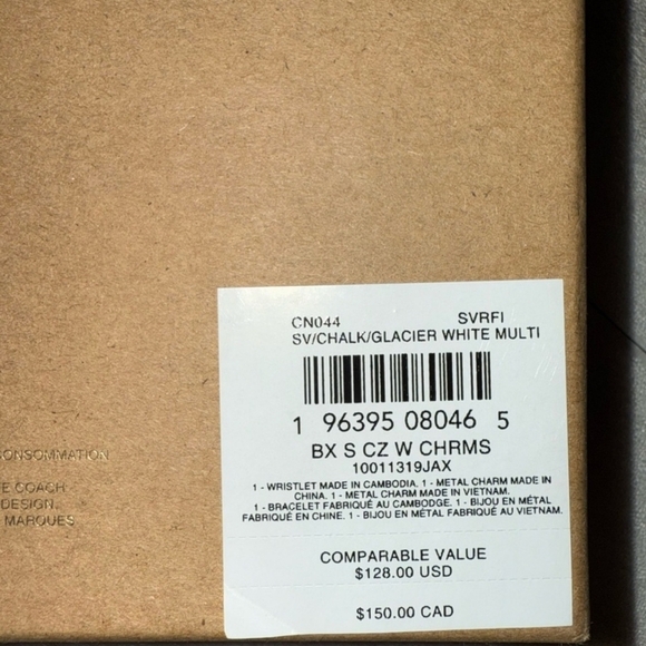 Coach White Wristlet with Silver Accents - Picture 4 of 5